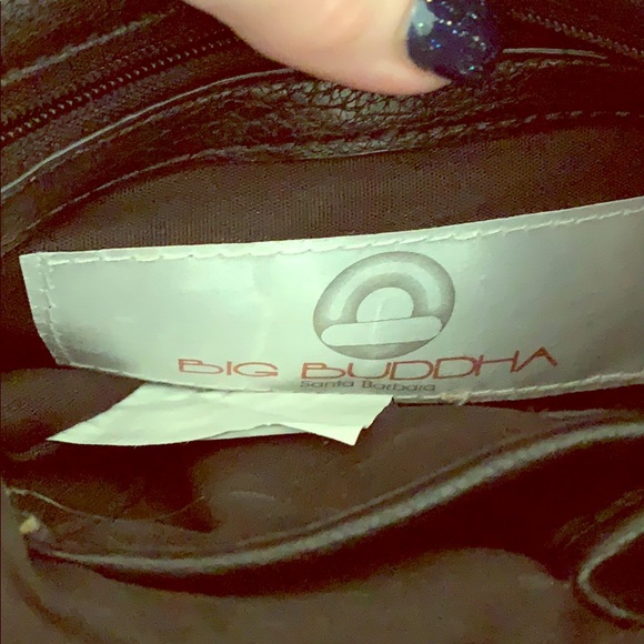 Big Buddha black crossbody cris-cross w/sequence. - Picture 3 of 6